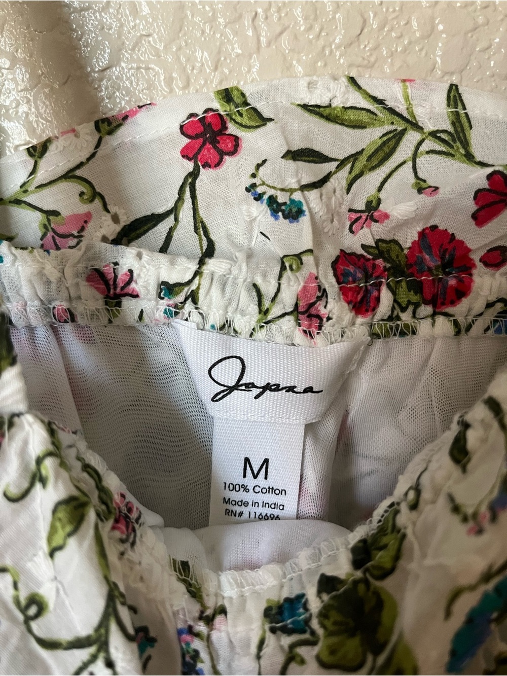 Floral Ruffle Crop Tank Top - Picture 3 of 3
